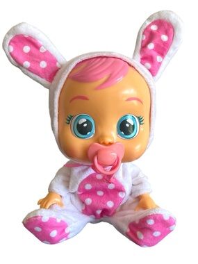 Cry Babies Baby Doll Coney Bunny Bodysuit Interactive Cries Sounds 12 Inch